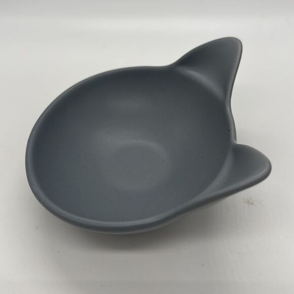 Stoneware Kitty Food/Bowl - Picture 2 of 7